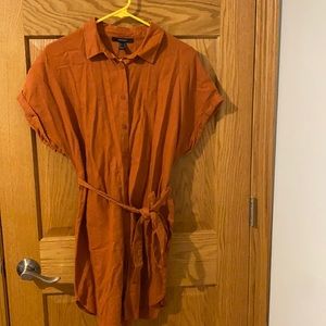 Collared button down dress